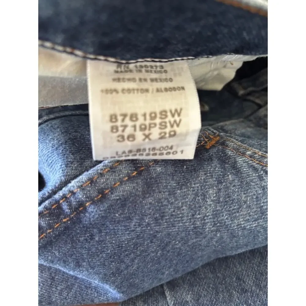 Rustler Jeans Men 36x29 Regular Fit NWT Heavyweight Denim Straight Leg Workwear